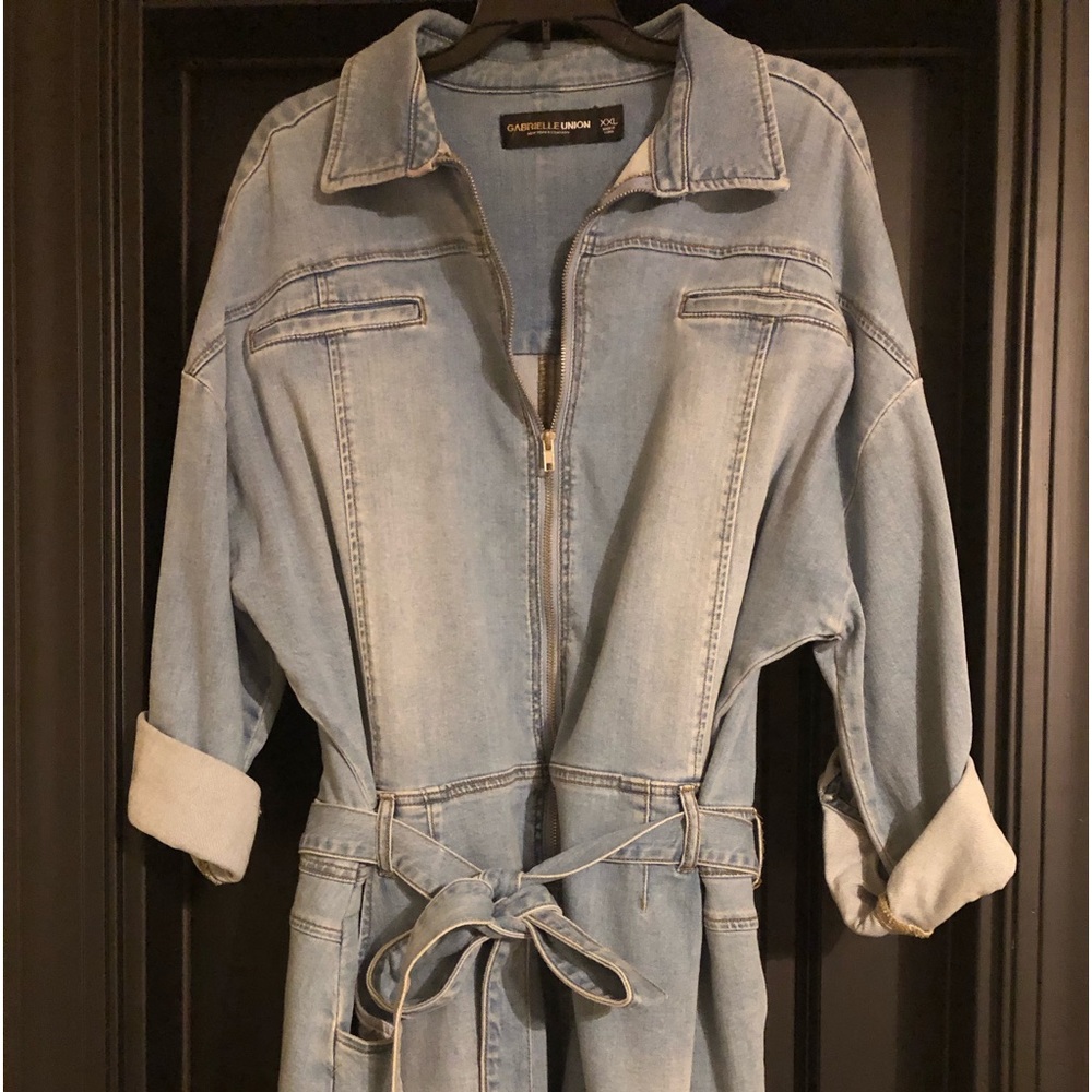 Plus Size Mini Jean Dress